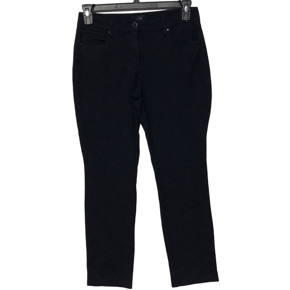 WHITE‎ HOUSE BLACK MARKET THE SLIM STRETCH KNIT PANTS SIZE 2